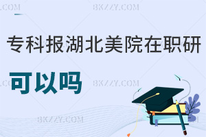 專科報考湖北美術學院在職研究生可以嗎，職業前景怎么樣？